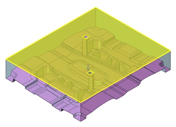 实例教程40：ag8ag8集团3D设计汽车塑料零件模具6-定模型芯镶件