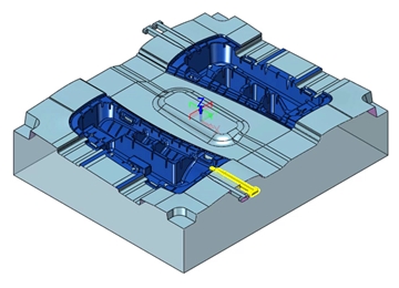 实例教程31：ag8ag8集团3D设计汽车塑料零件模具2-汽车侧型芯镶件